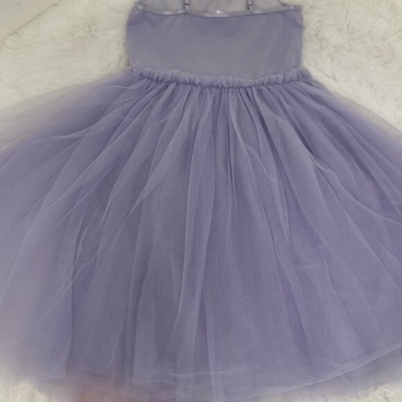 Cotton On Kids Girls Purple Tulle Rainbow Dress - Picture 7 of 11